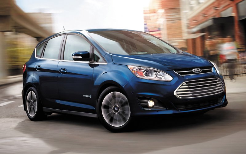 Ford C-Max Hybrid 2018 - car insurance - blue color front view